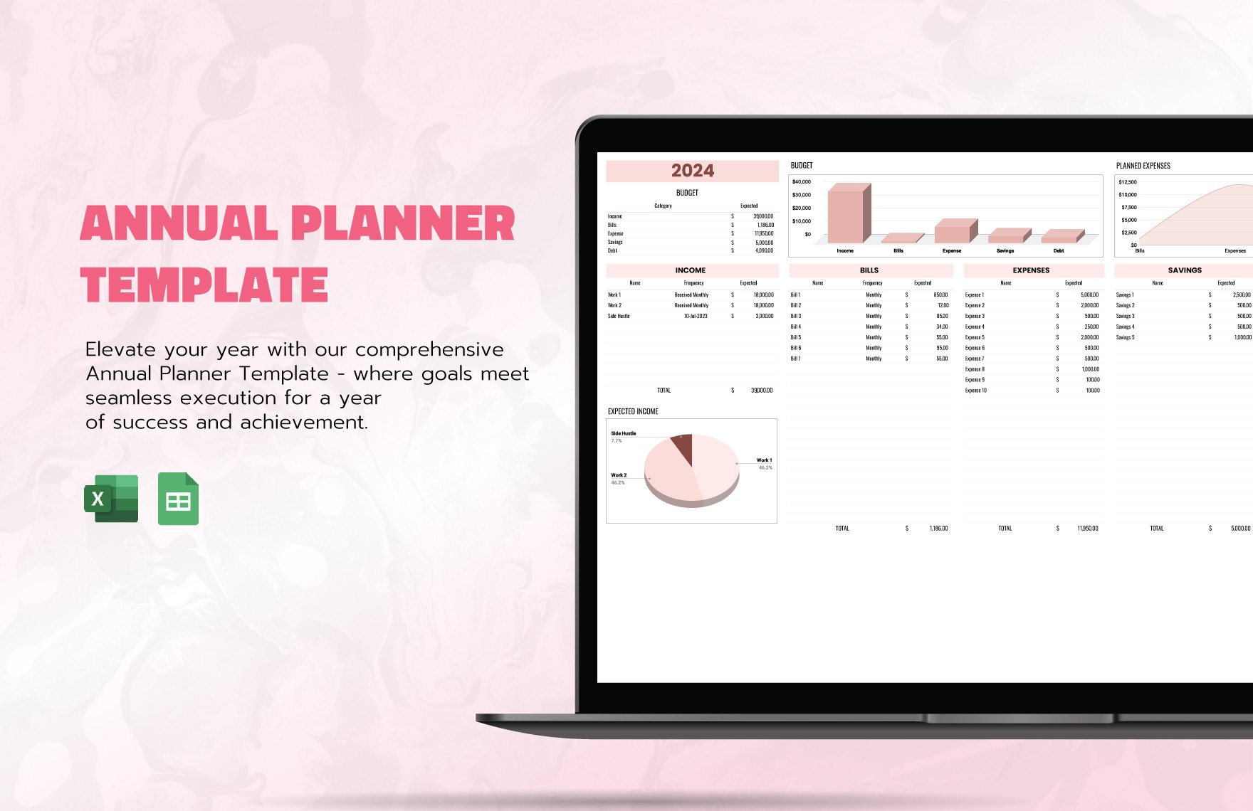 Annual Planner Template