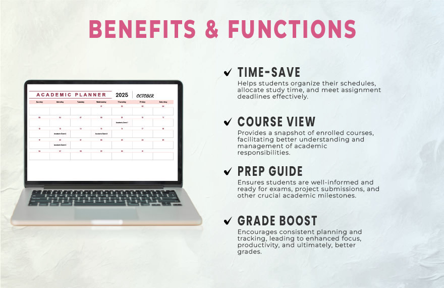 Academic Planner Template