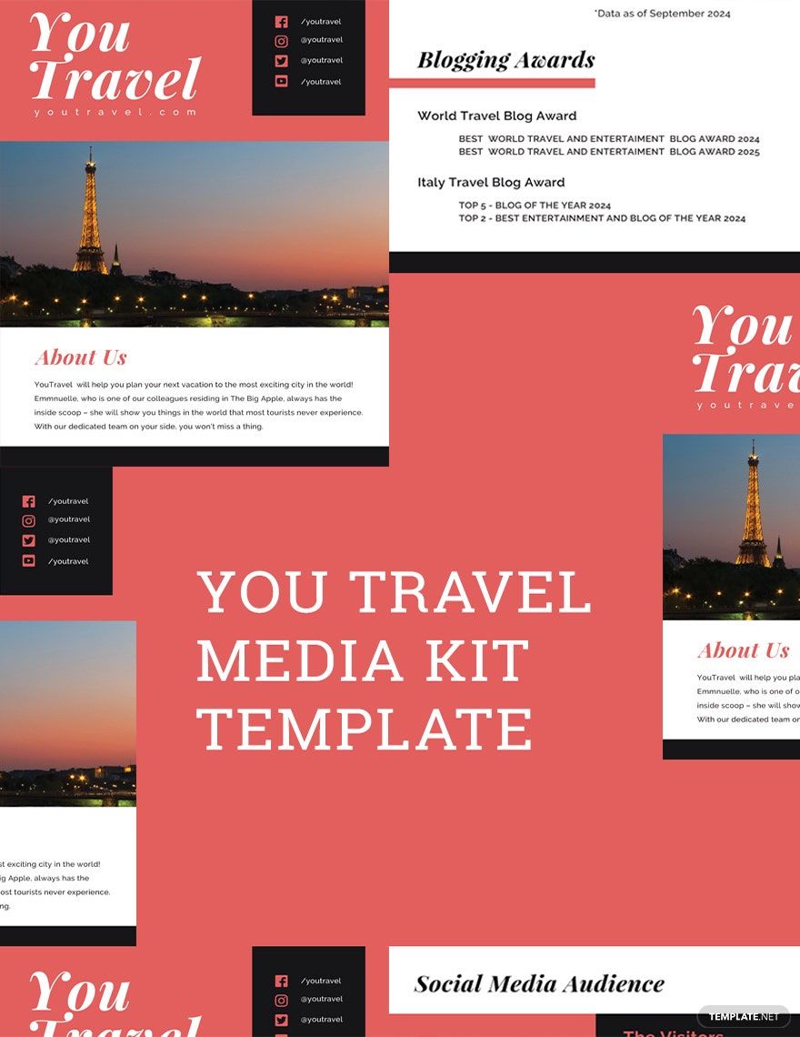 Travel Blog Media Kit Template