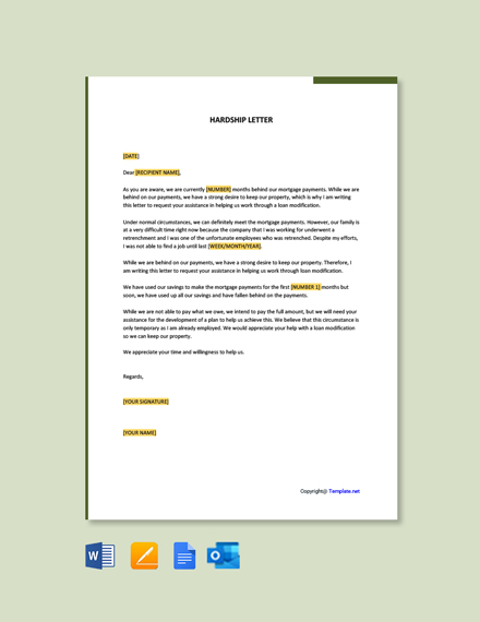 Free Medical Hardship Letter Template - Google Docs, Word | Template.net