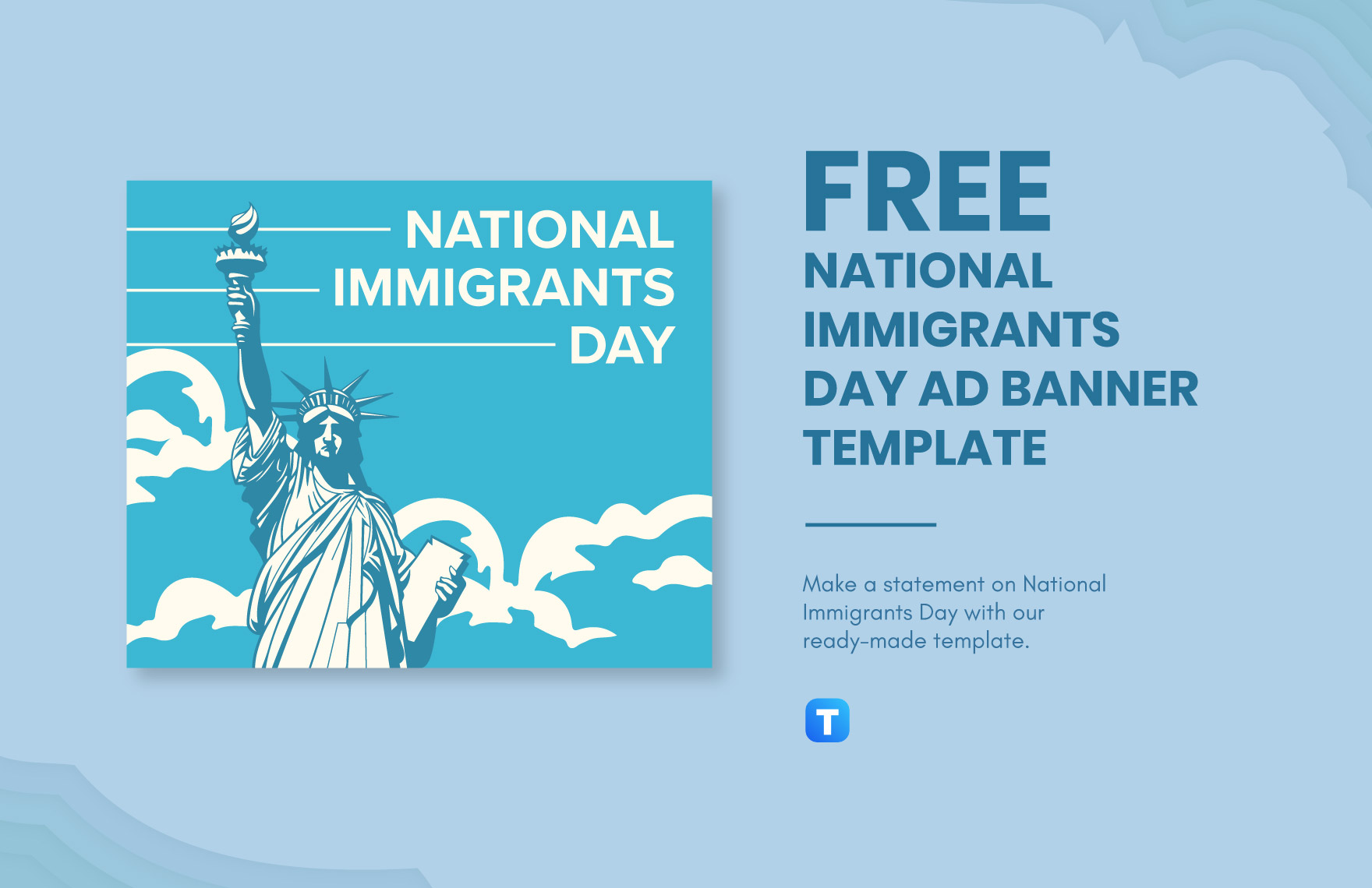 National Immigrants Day Ad Banner Template