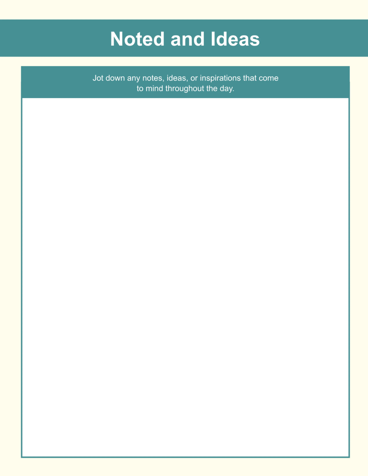 Free Daily Planner Template to Edit Online