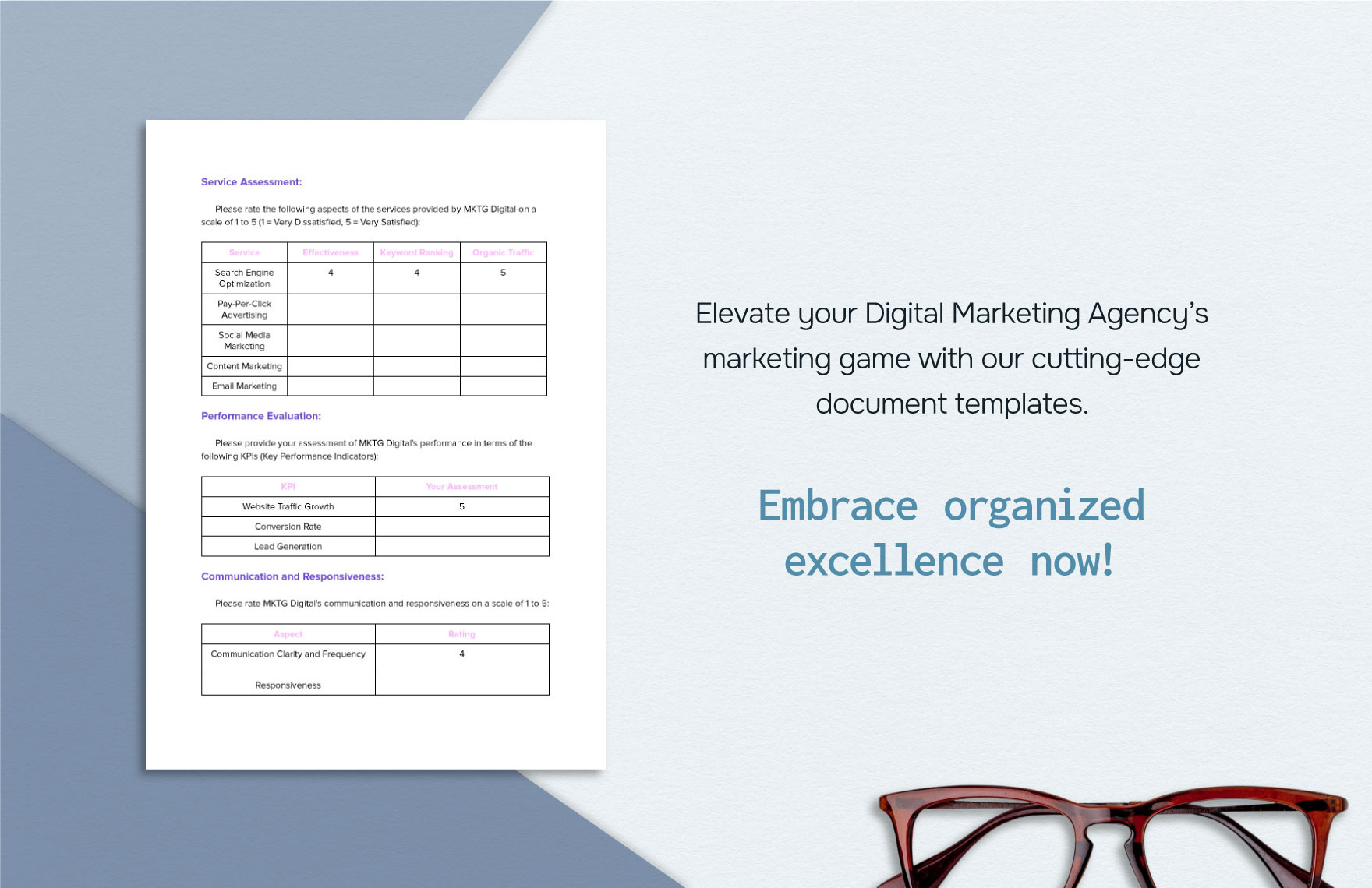 Digital Marketing Agency Client Satisfaction Survey Template