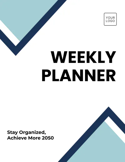 Free Weekly Planner Template to Edit Online