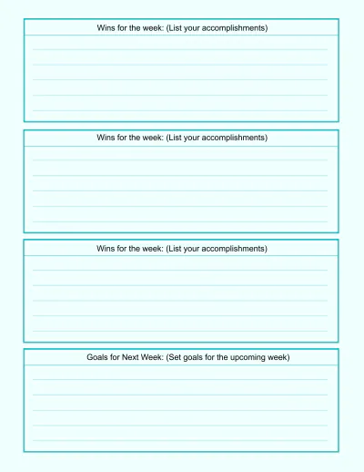 Free Weekly Planner Template to Edit Online