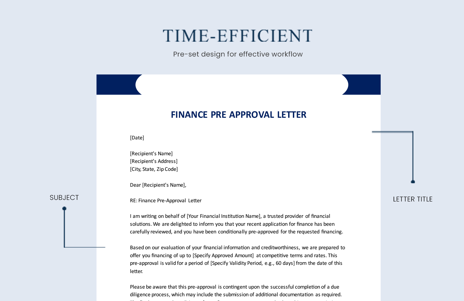 Finance Pre Approval Letter