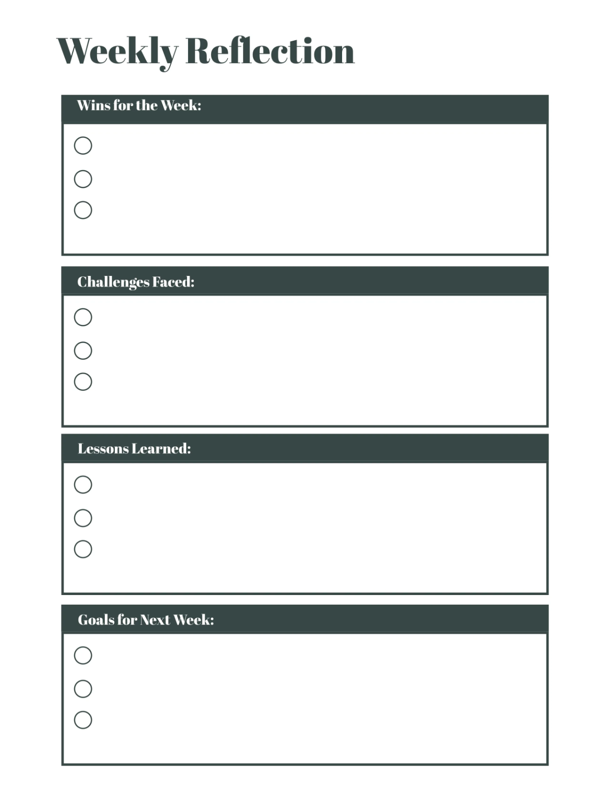 Free Planner Template to Edit Online
