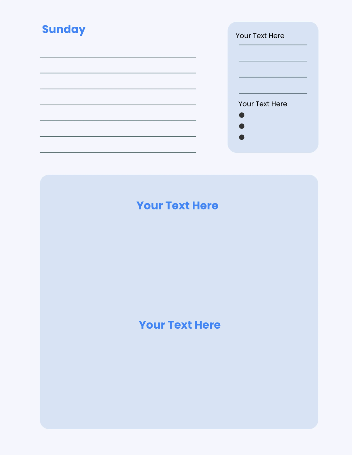 Free Blank Planner Template to Edit Online