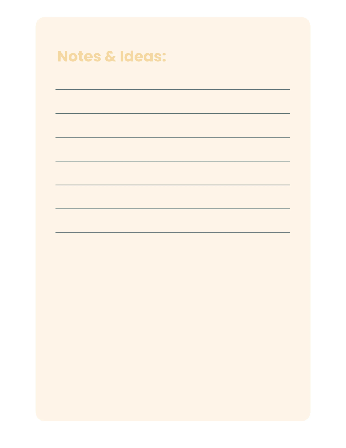 Free Editable Planner Template to Edit Online