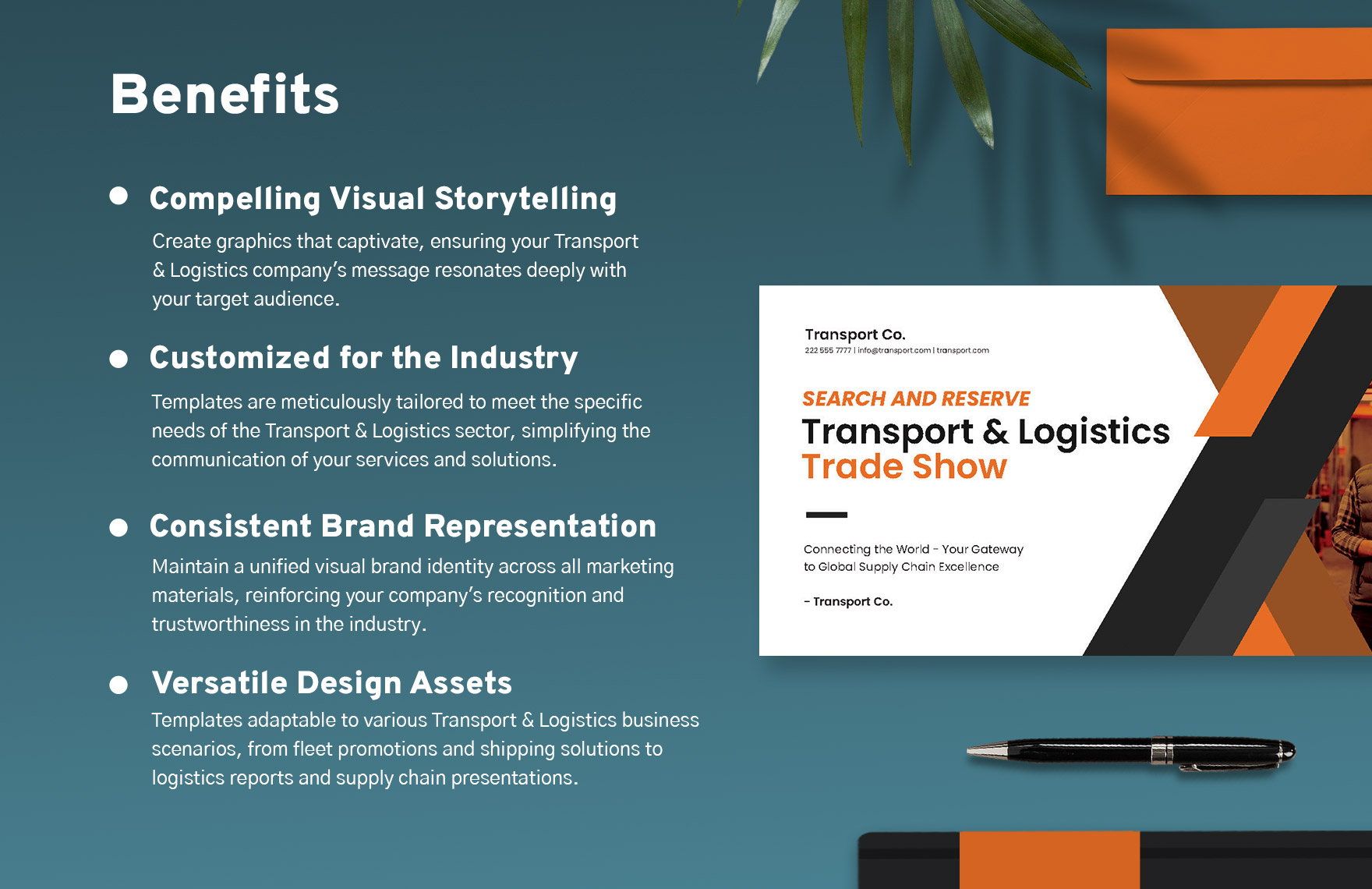Transport and Logistics Trade Show Banner Template