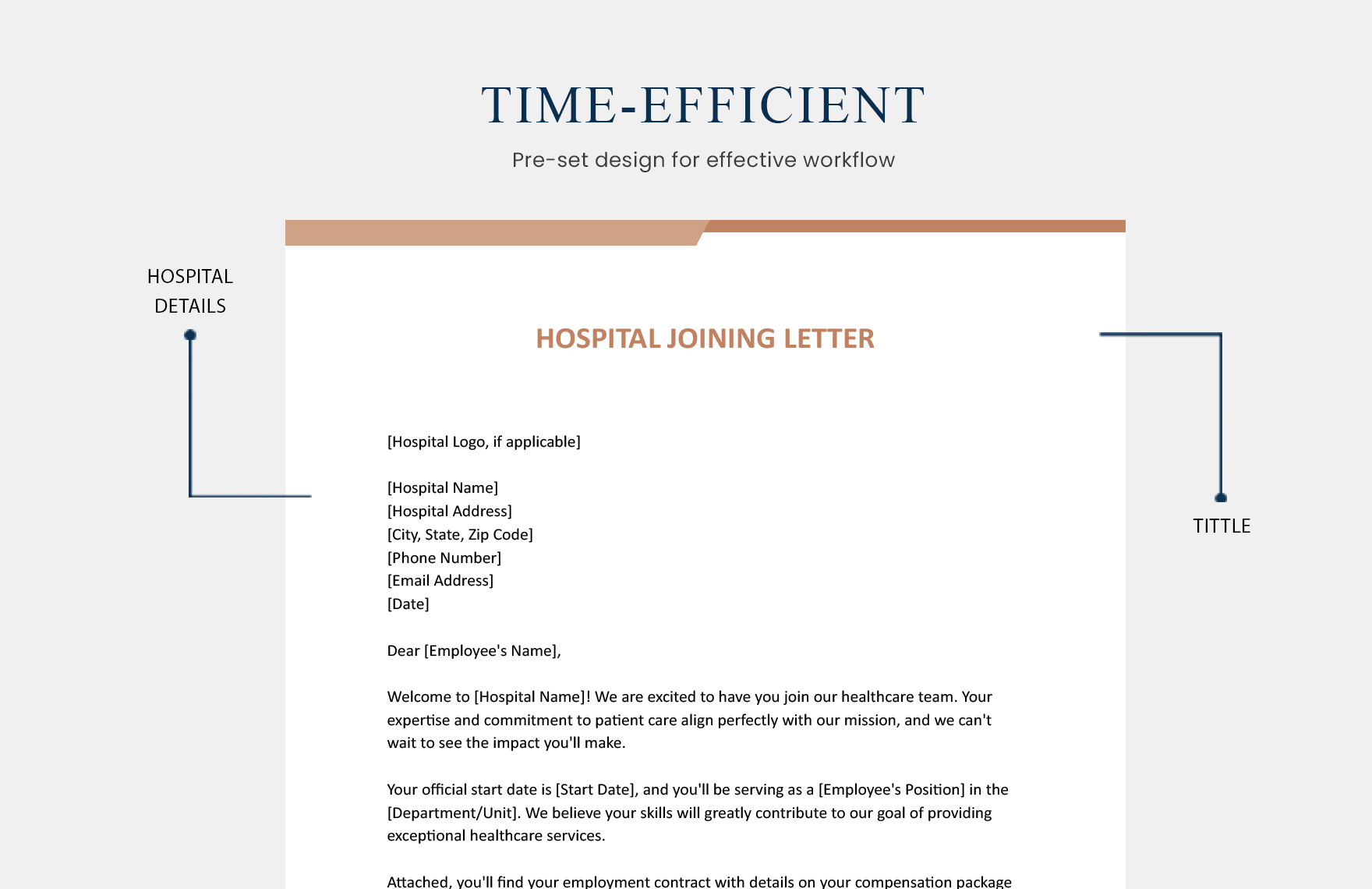 Hospital Joining Letter