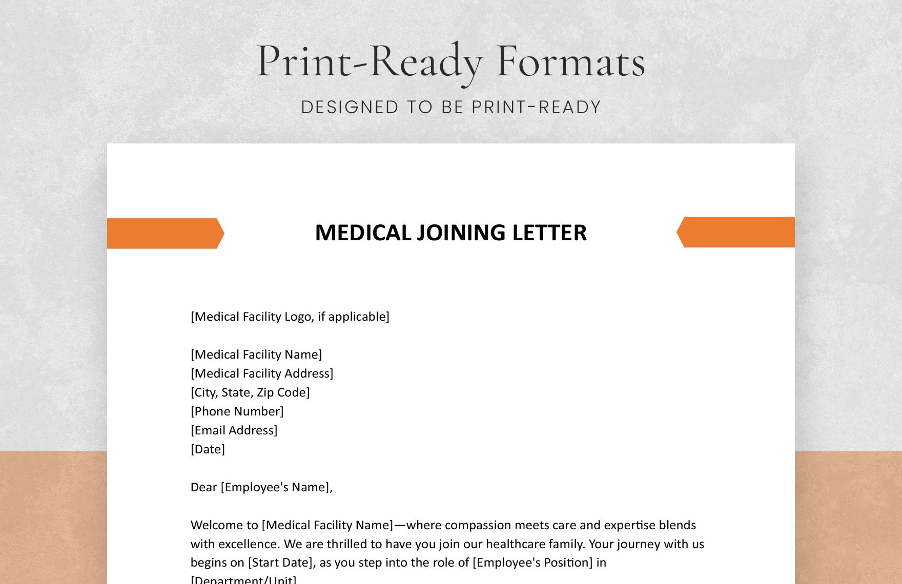 Medical Joining Letter