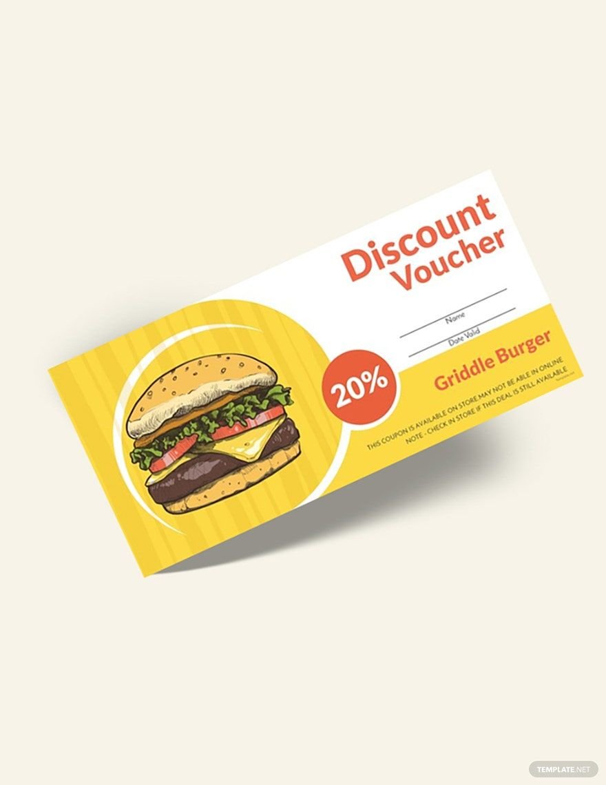 Fast Food Discount Voucher Template