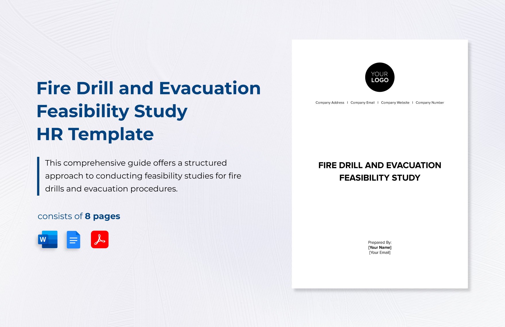 Fire Drill and Evacuation Feasibility Study HR Template