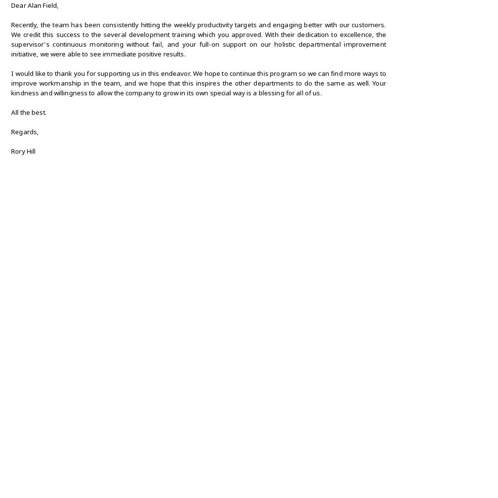 Free Thank You for Your Support Letter to boss Template.jpe