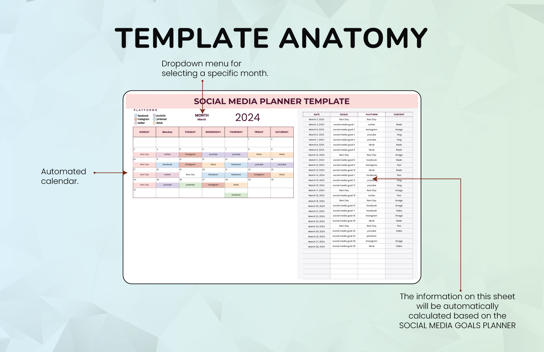 Social Media Planner Template
