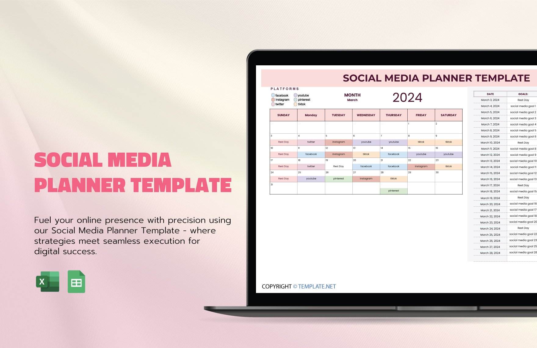 Social Media Planner Template
