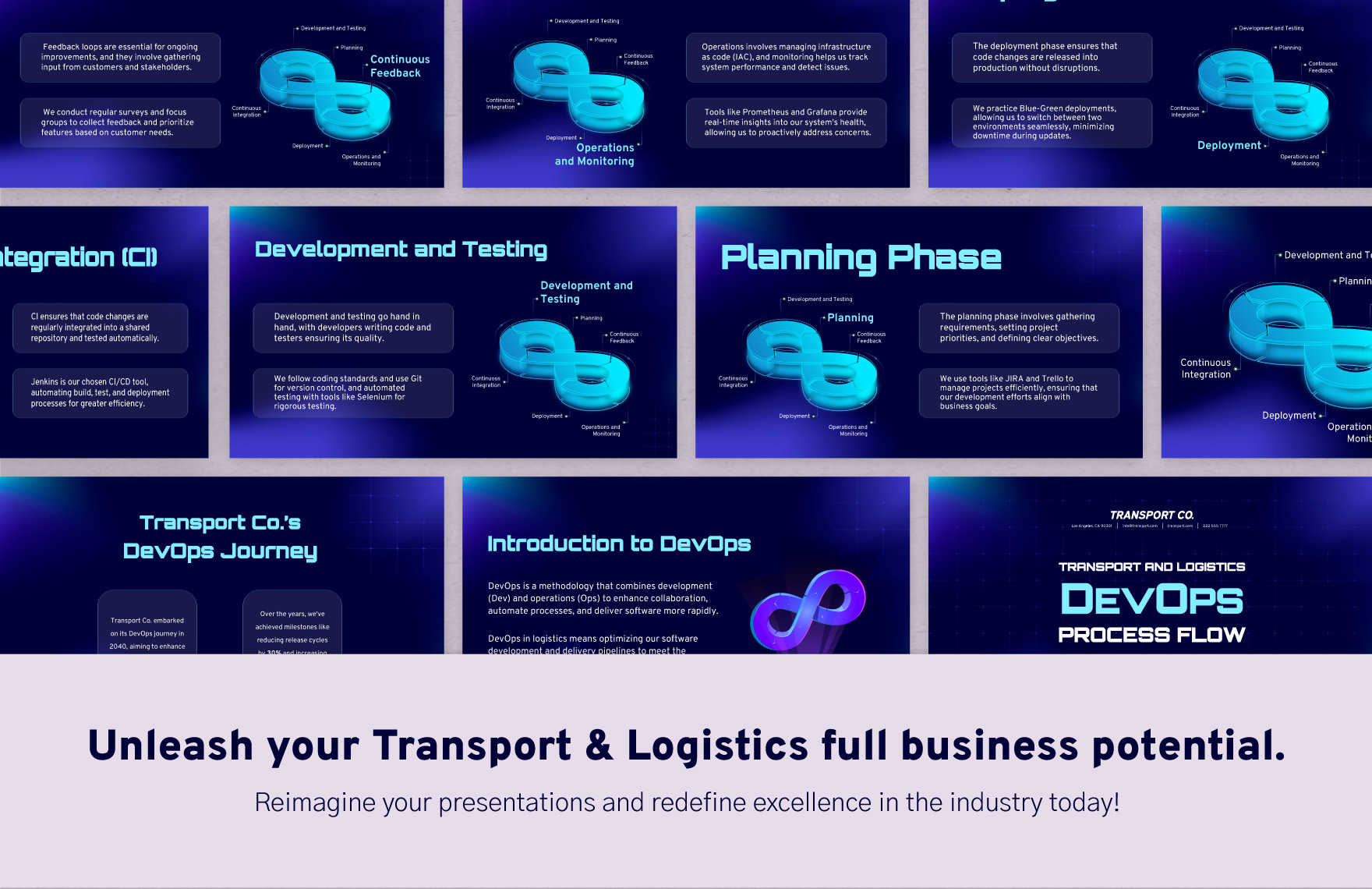 Transport and Logistics DevOps Process Flow Template