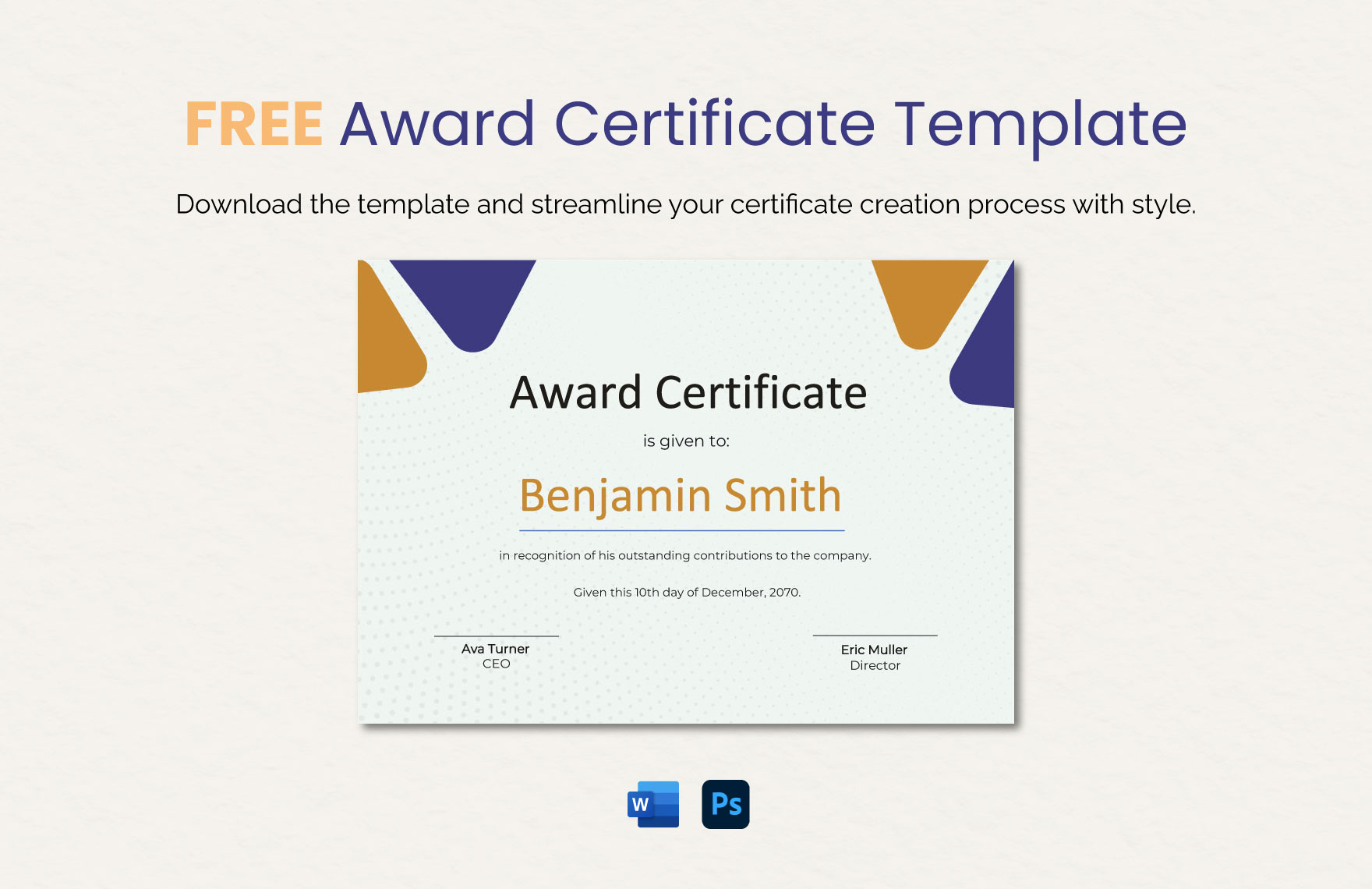 Free Cheerleader Award Certificate Template Download in Word, Google
