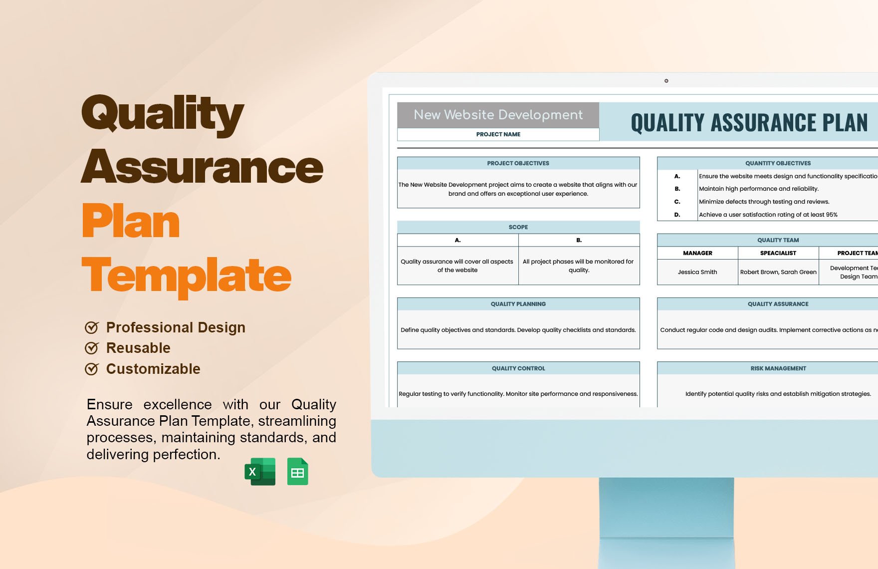 Quality Assurance Plan Template
