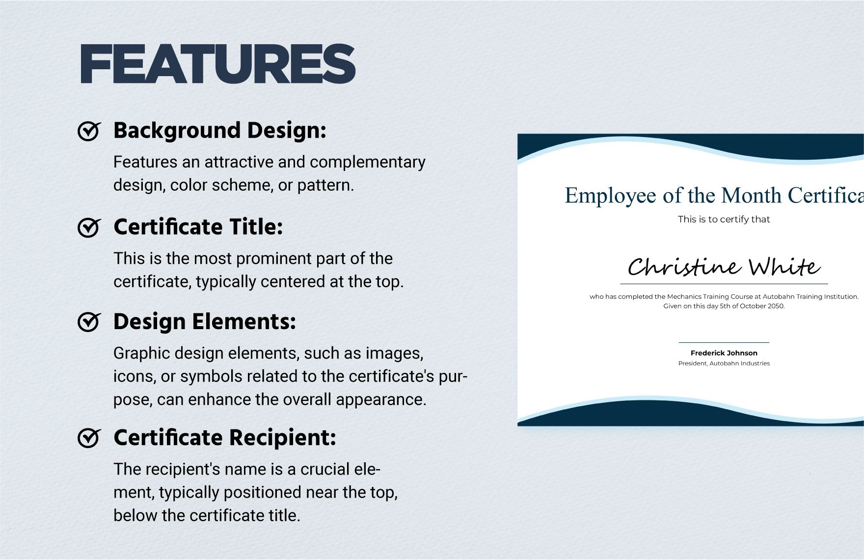 Sample Certificate Template