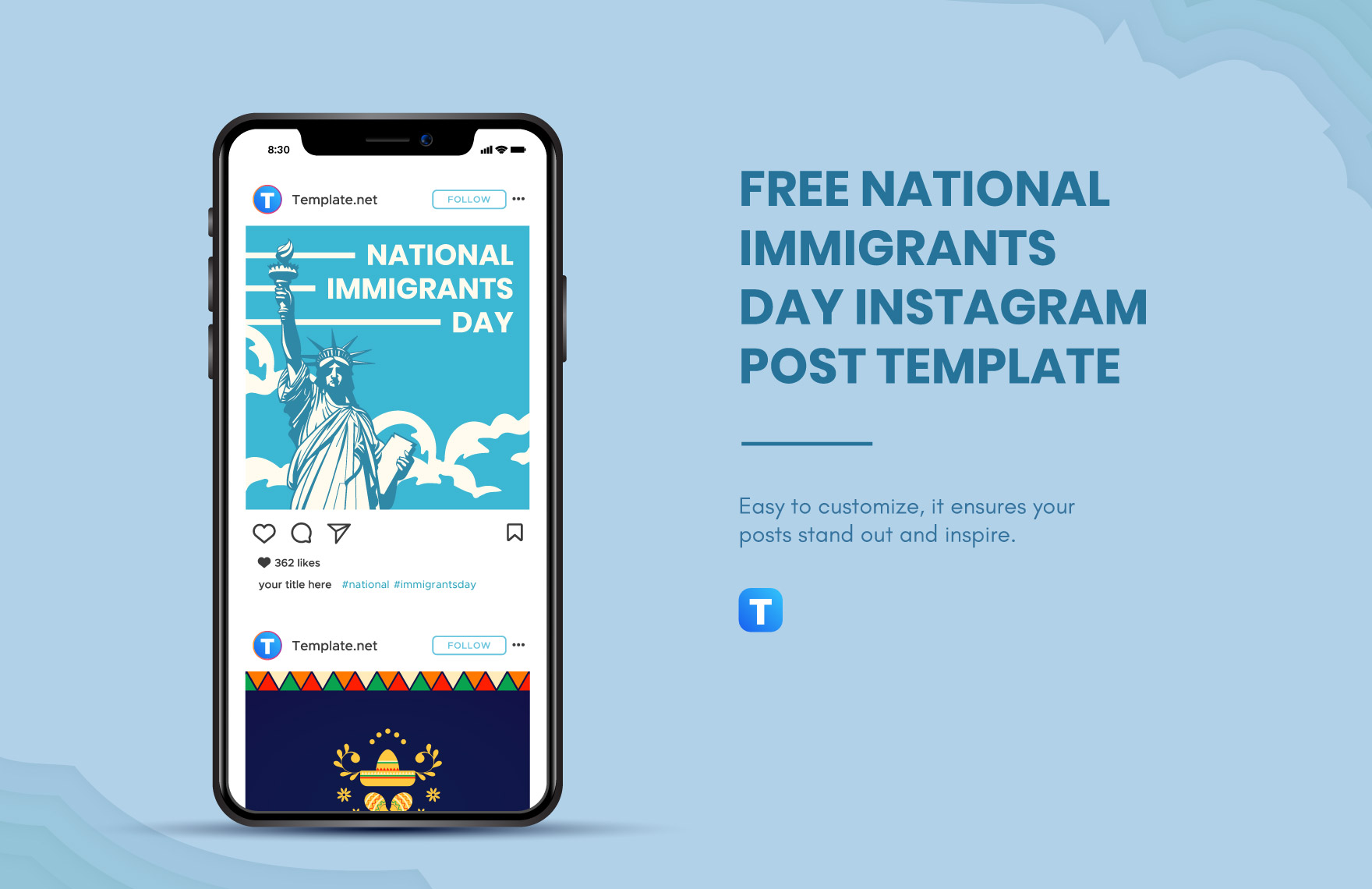 National Immigrants Day Instagram Post Template