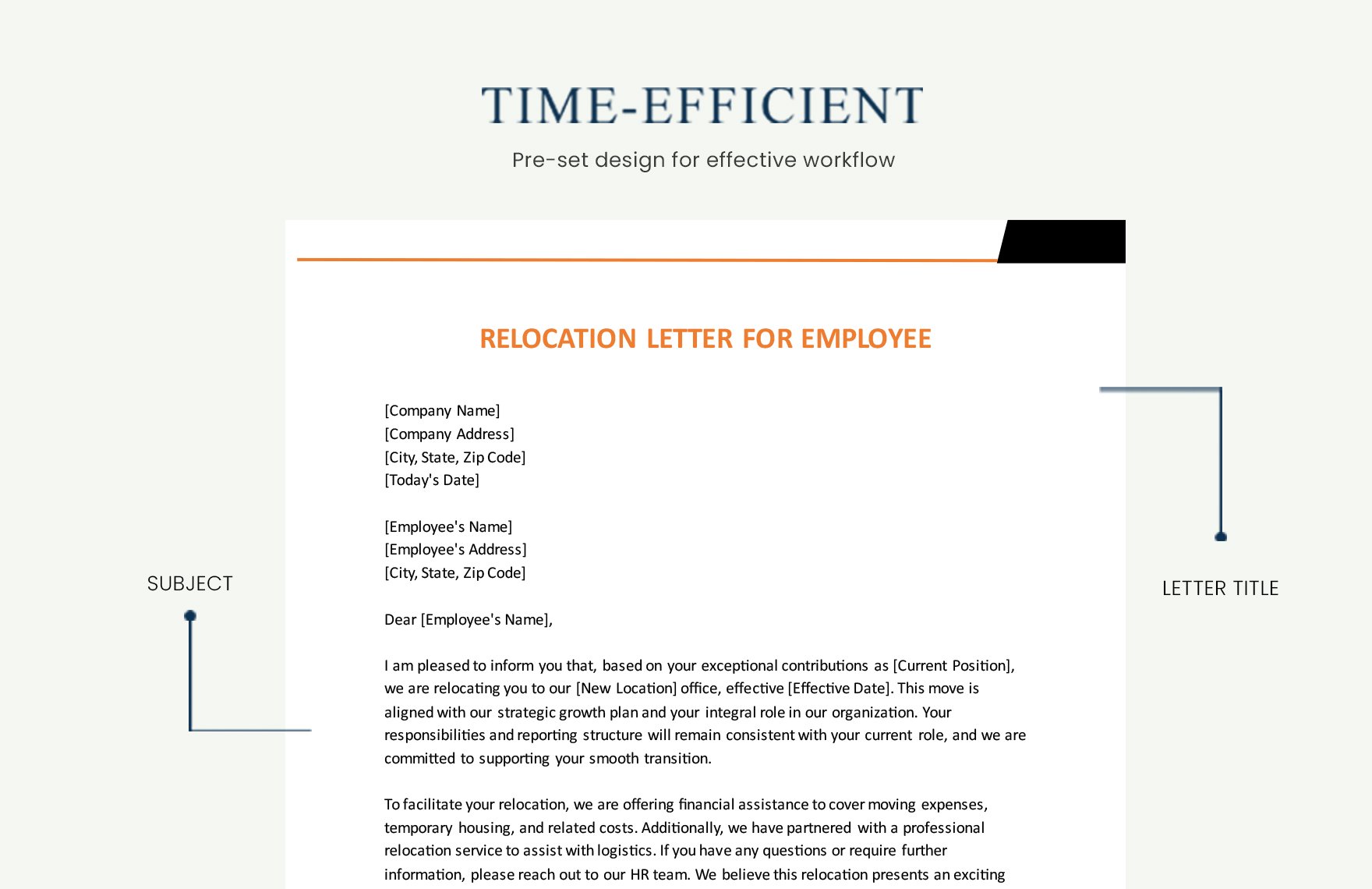 Relocation Letter For Employee