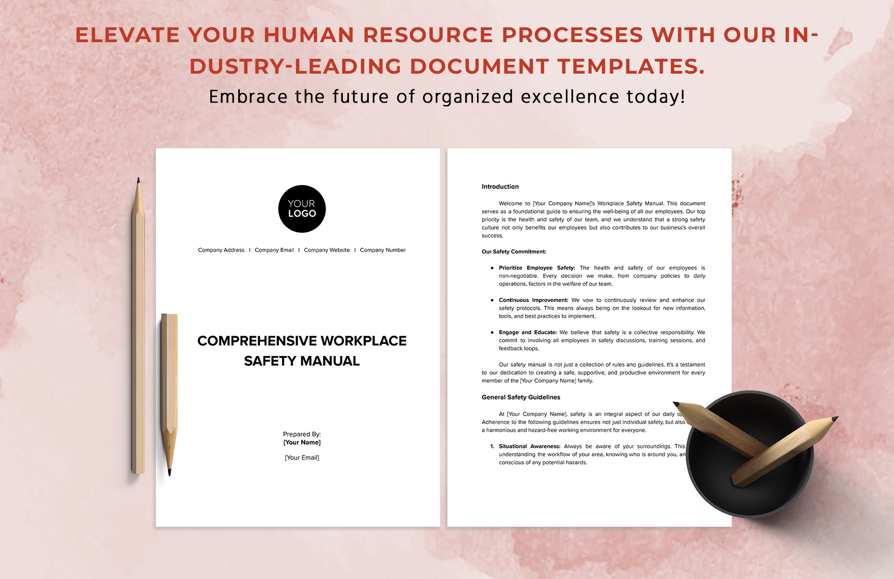 Comprehensive Workplace Safety Manual HR Template