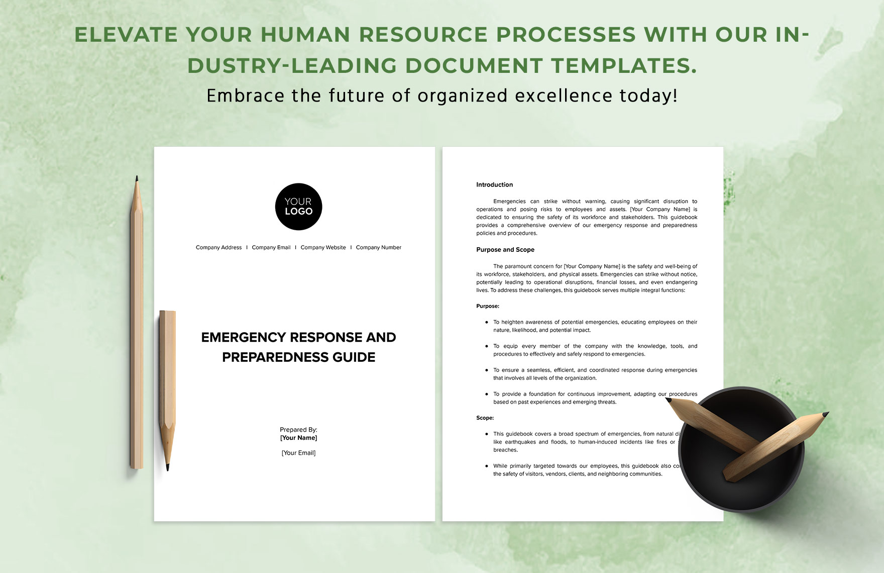 Emergency Response and Preparedness Guide HR Template