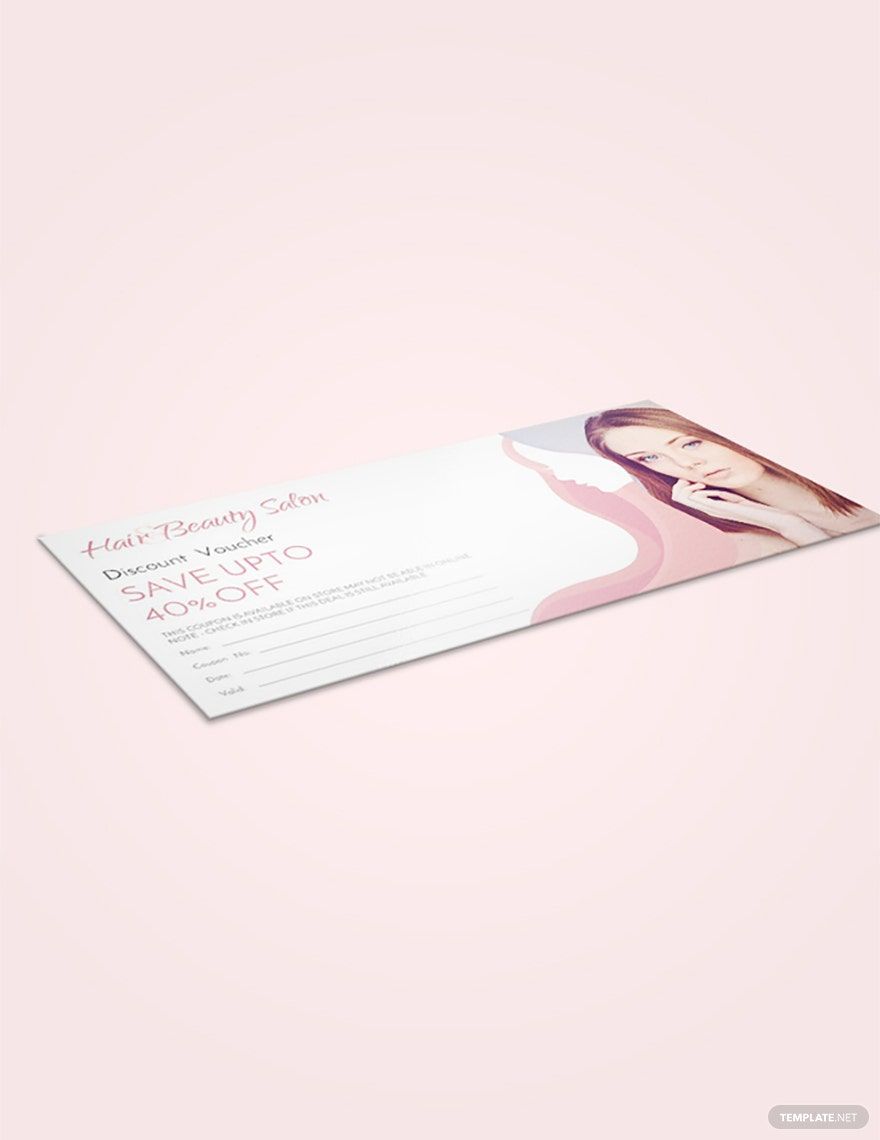 Hair Salon Discount Voucher Template