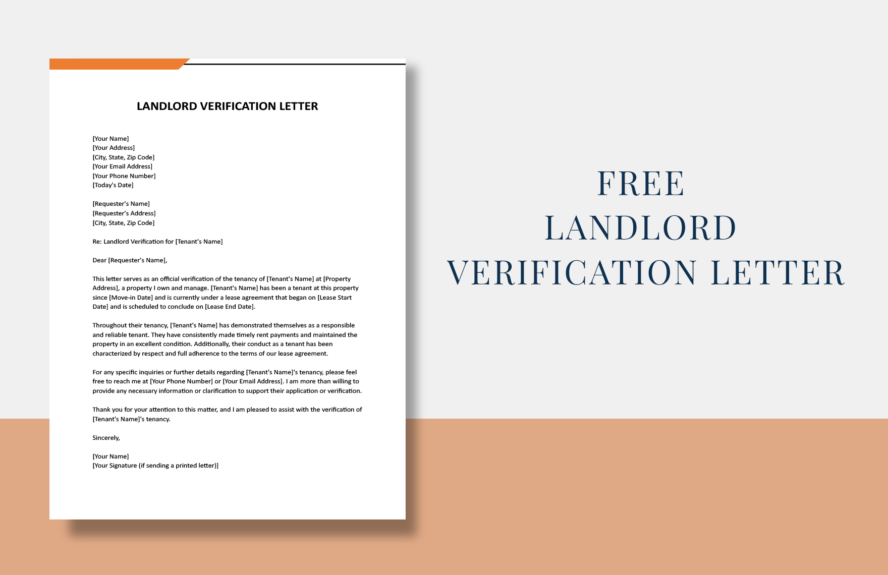 Landlord Verification Letter