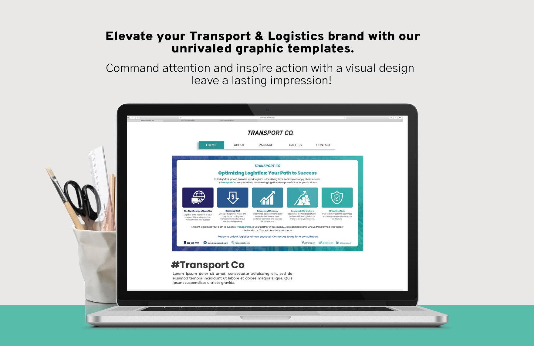 Transport and Logistics Marketing Blog Post Template