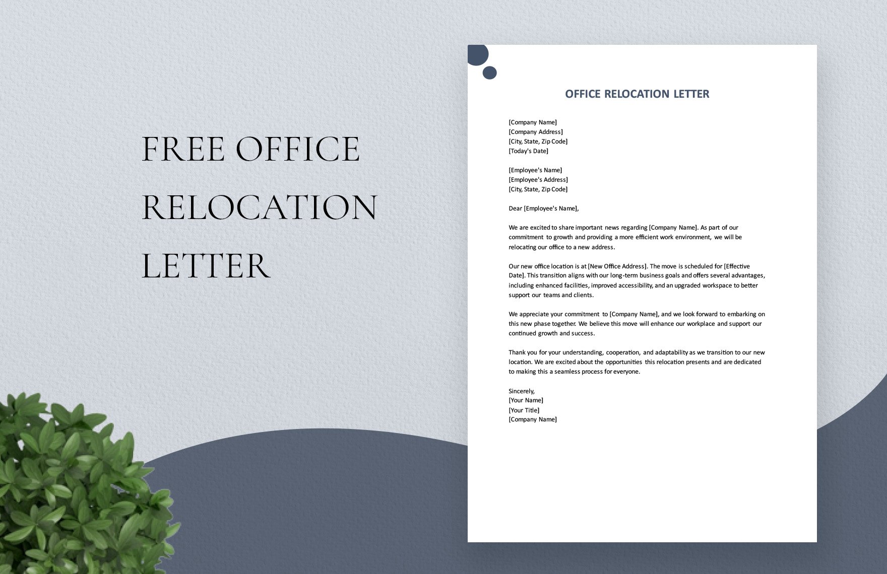 Office Relocation Letter
