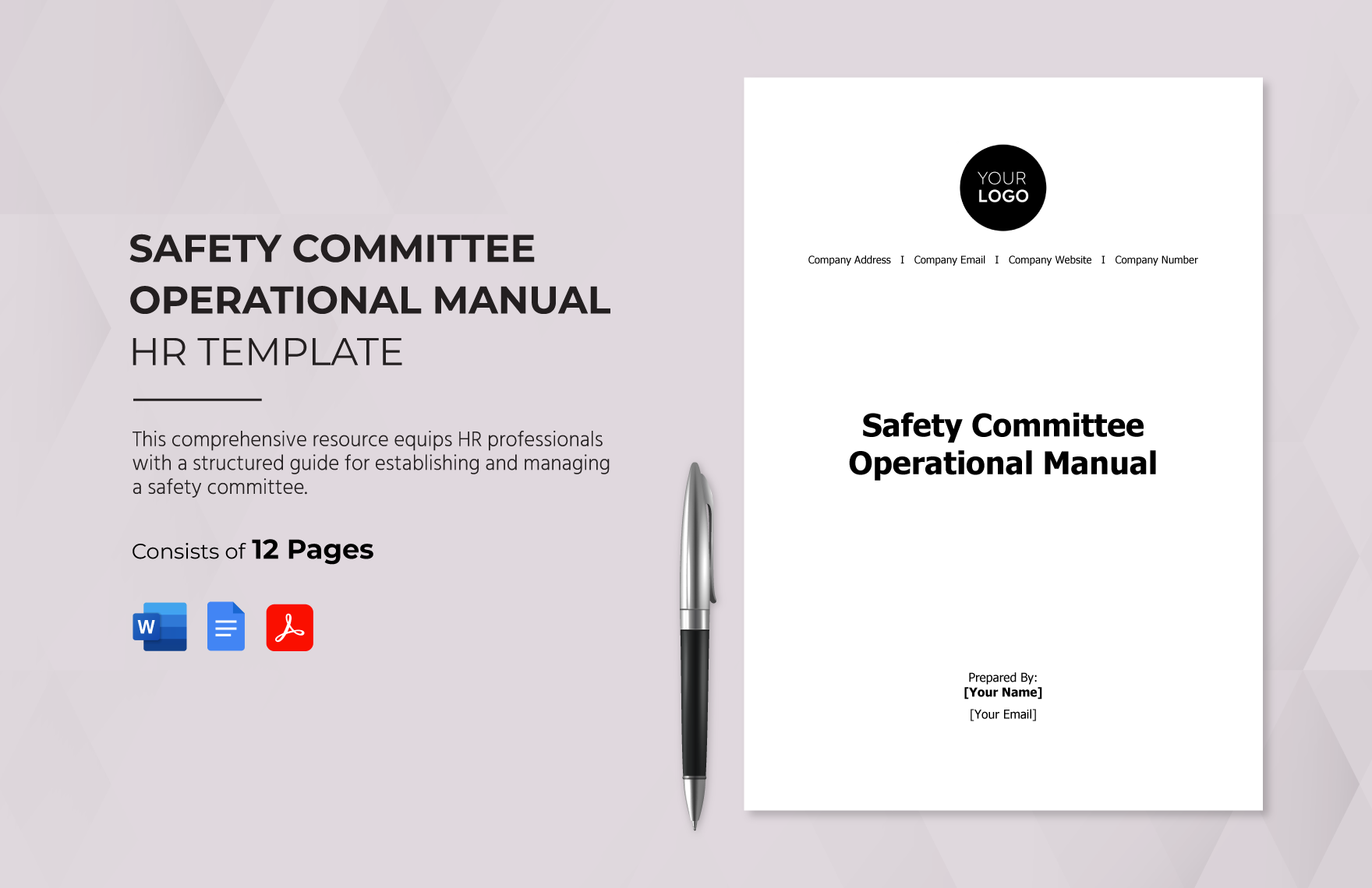 Safety Committee Operational Manual HR Template