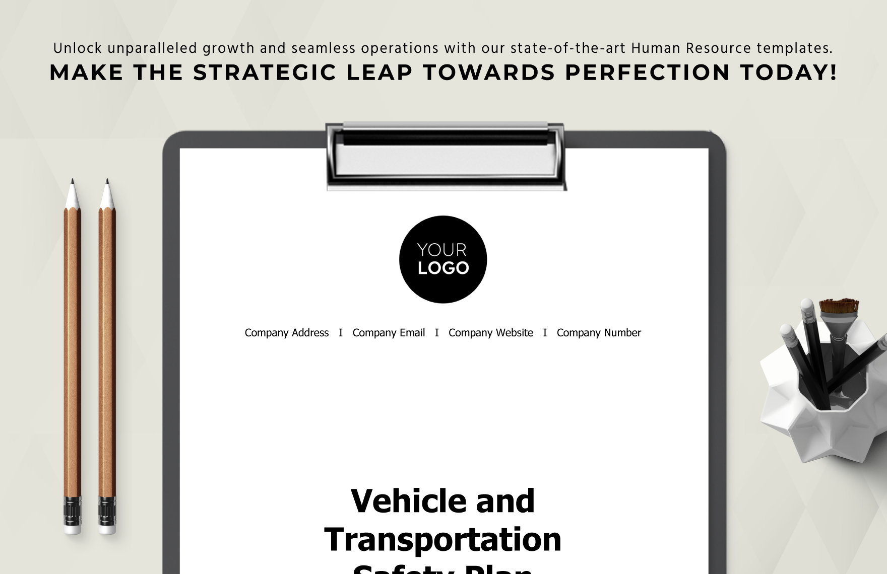 Vehicle and Transportation Safety Plan HR Template
