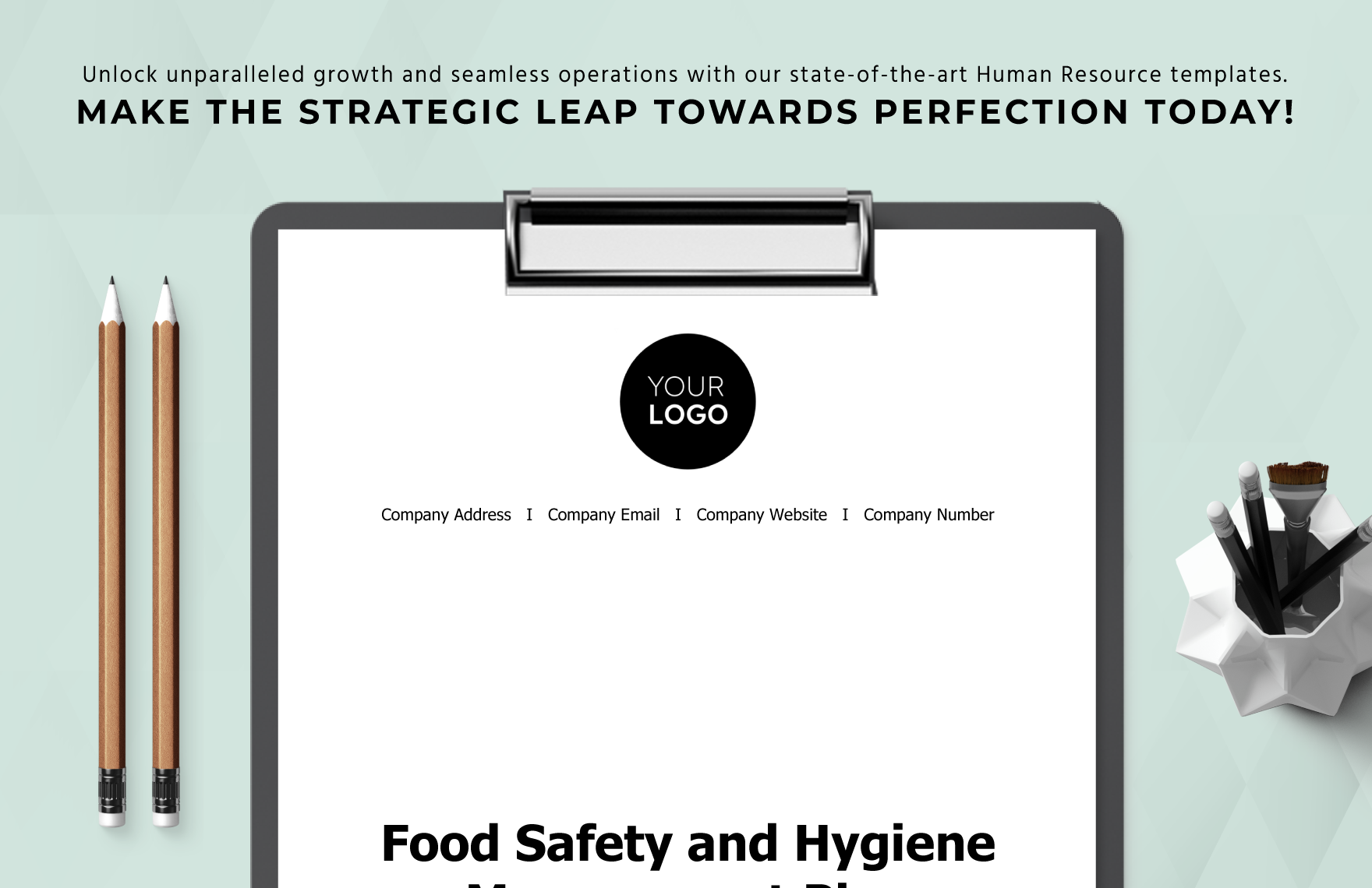 Food Safety and Hygiene Management Plan HR Template