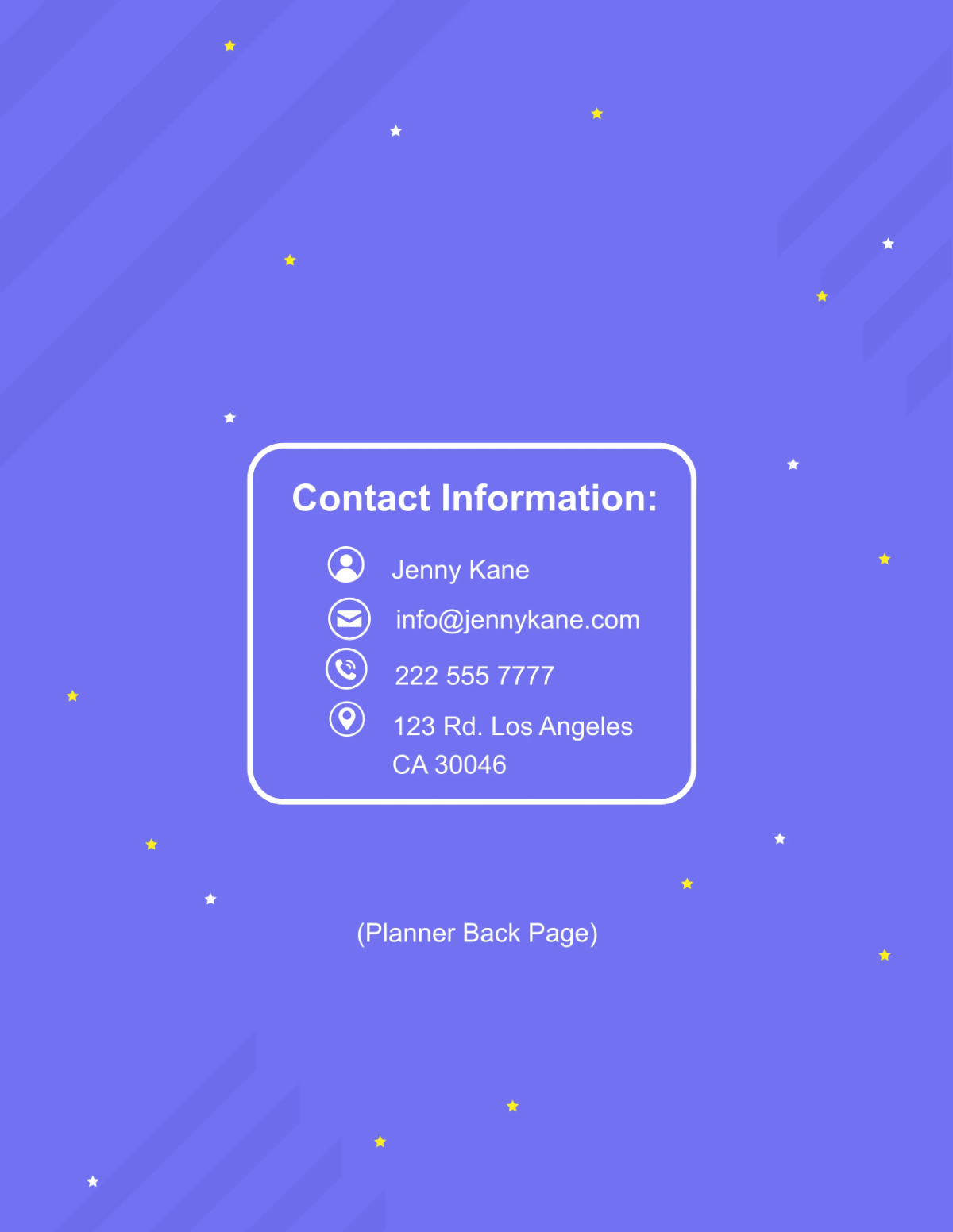 Free School Planner Template to Edit Online