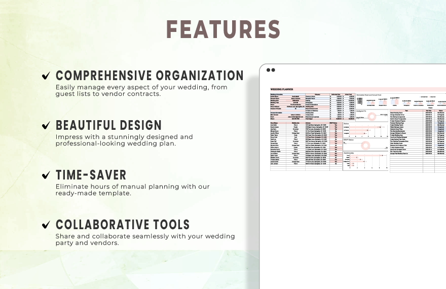 Wedding Planner Template