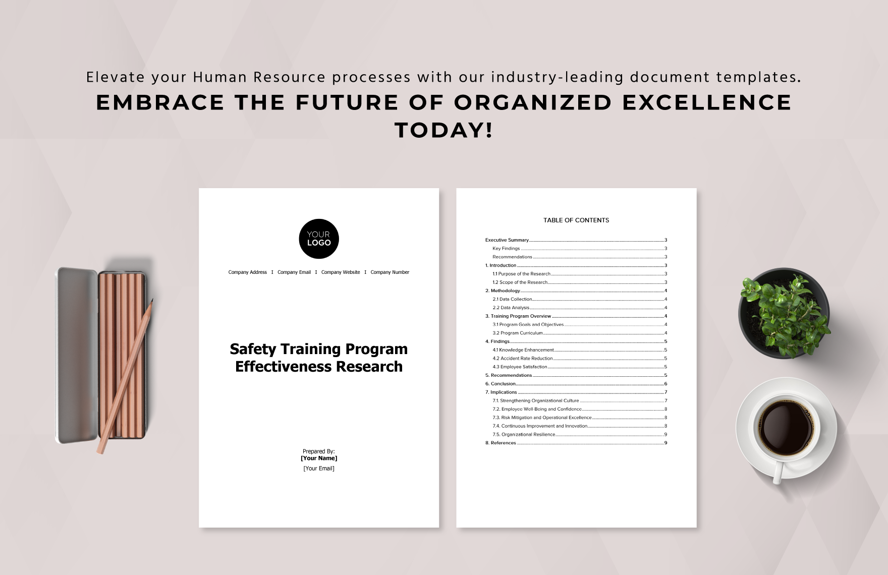 Safety Training Program Effectiveness Research HR Template