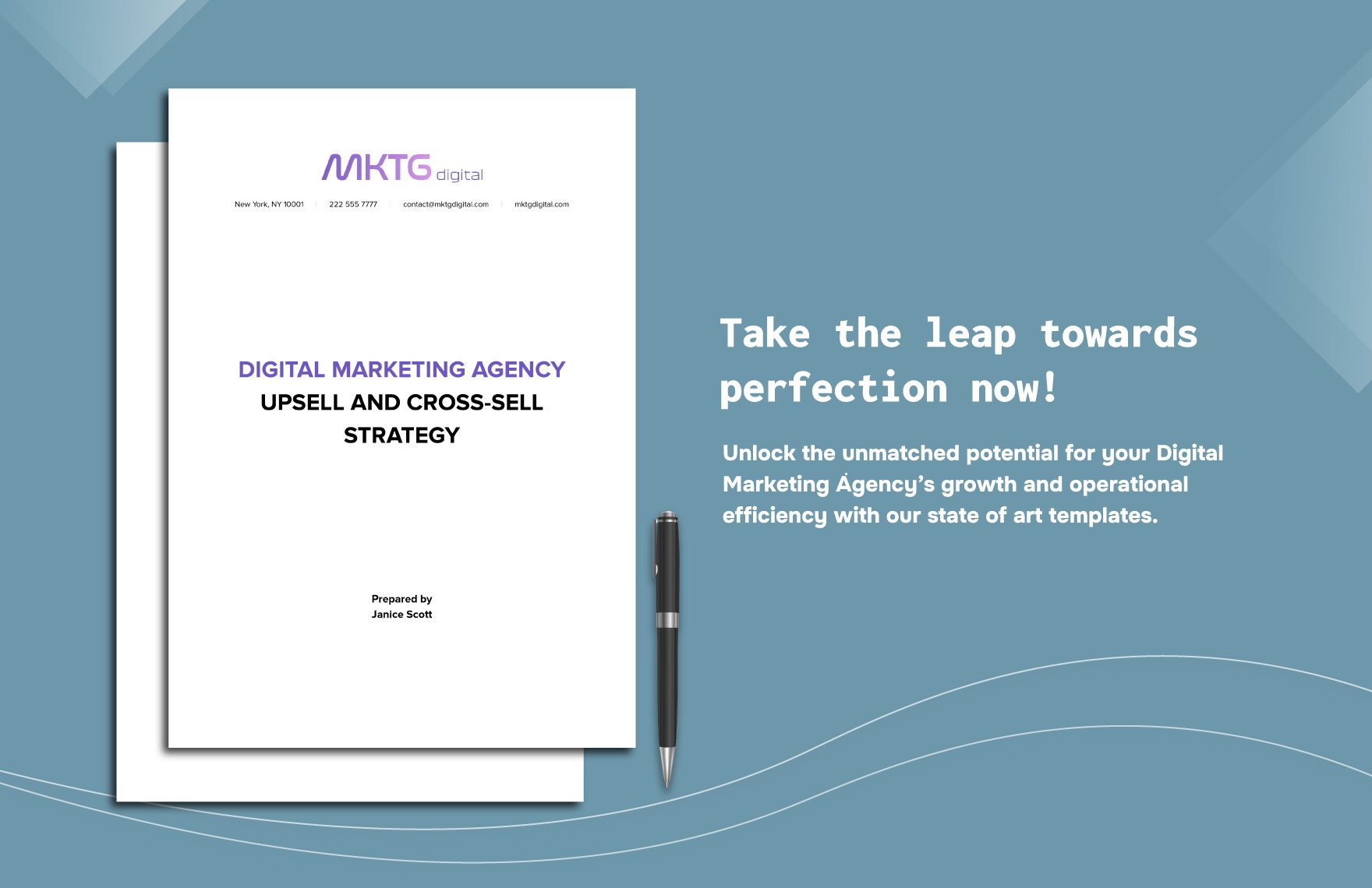 Digital Marketing Agency Upsell and Cross-sell Strategy Template