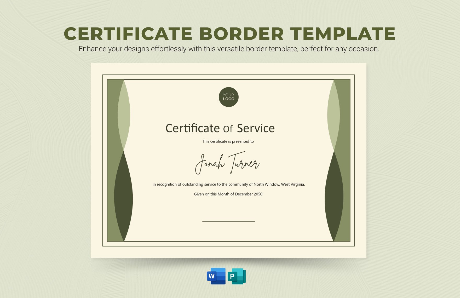 Certificate Border Template