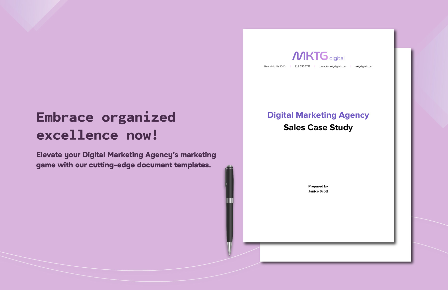Digital Marketing Agency Sales Case Study Template