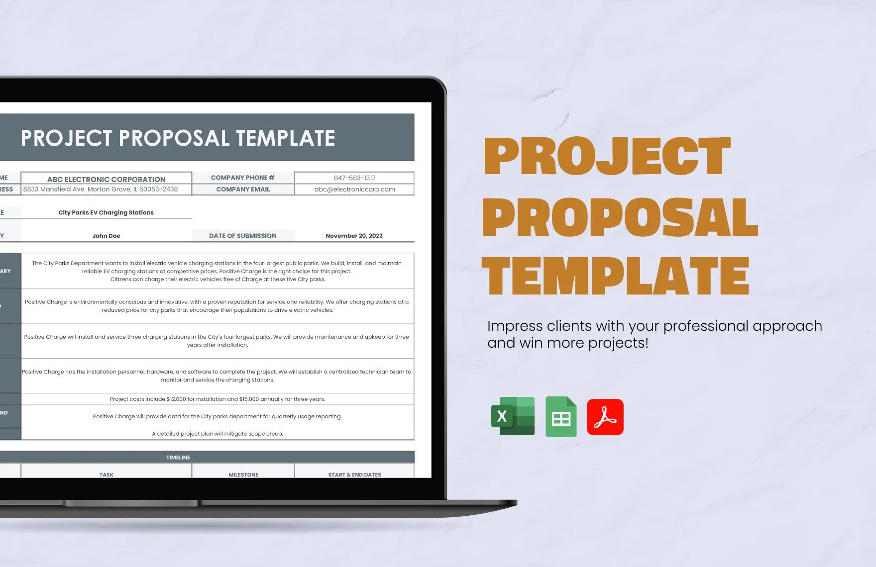 Free Project Proposal Template
