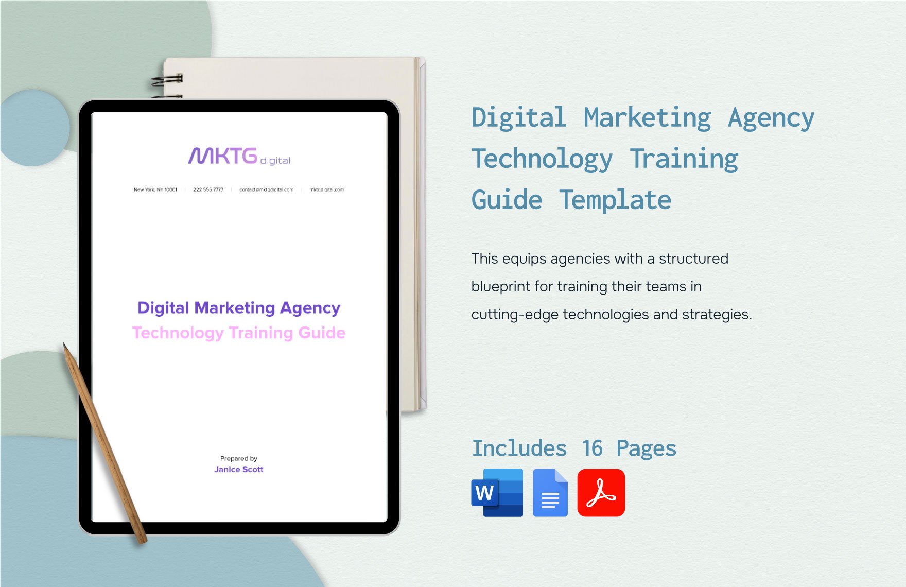 Digital Marketing Agency Technology Training Guide Template