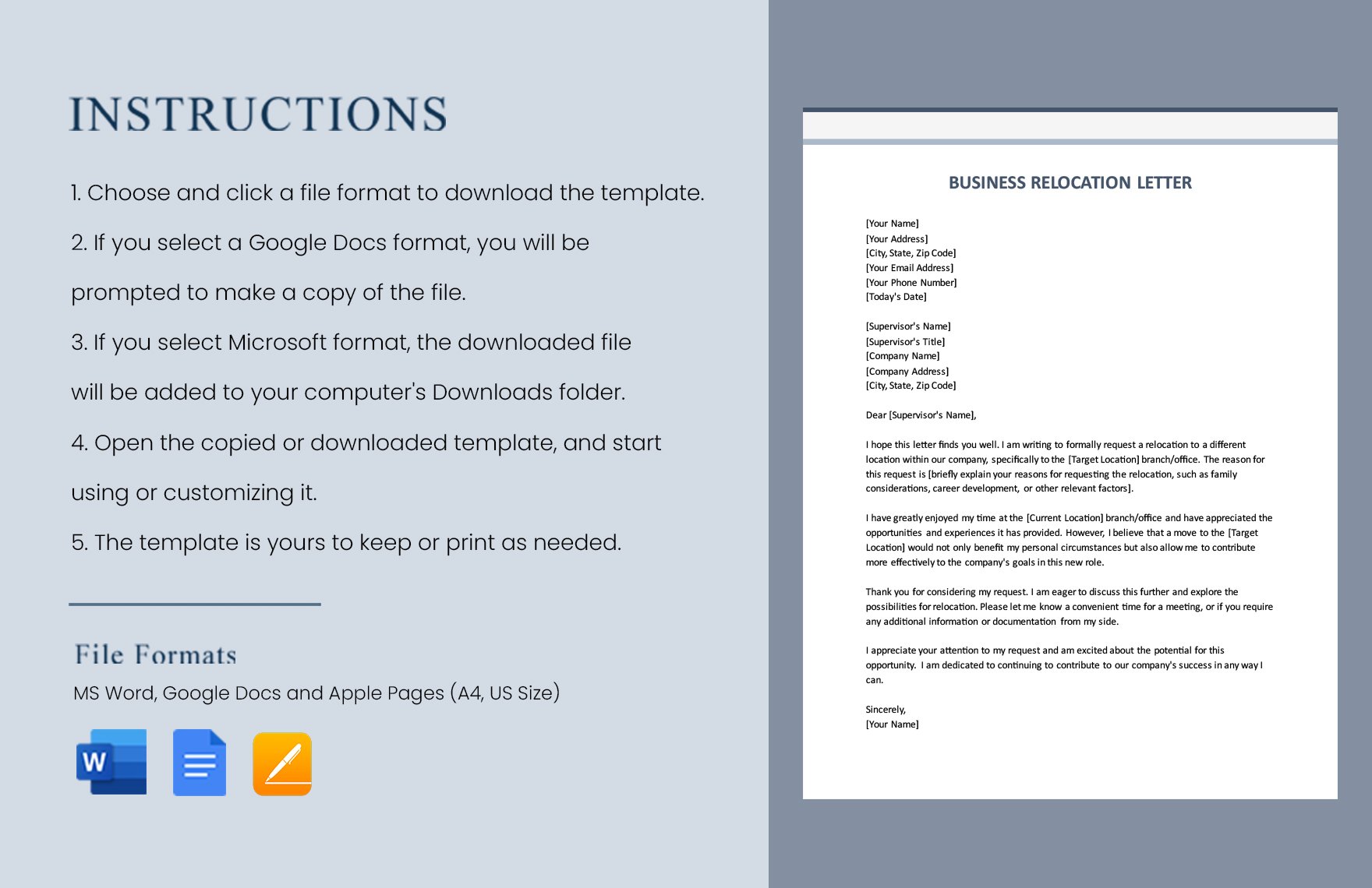 Business Relocation Letter