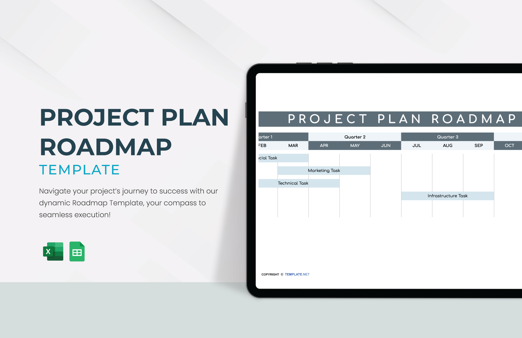 Free Project Plan Roadmap Template in Excel, Google Sheets