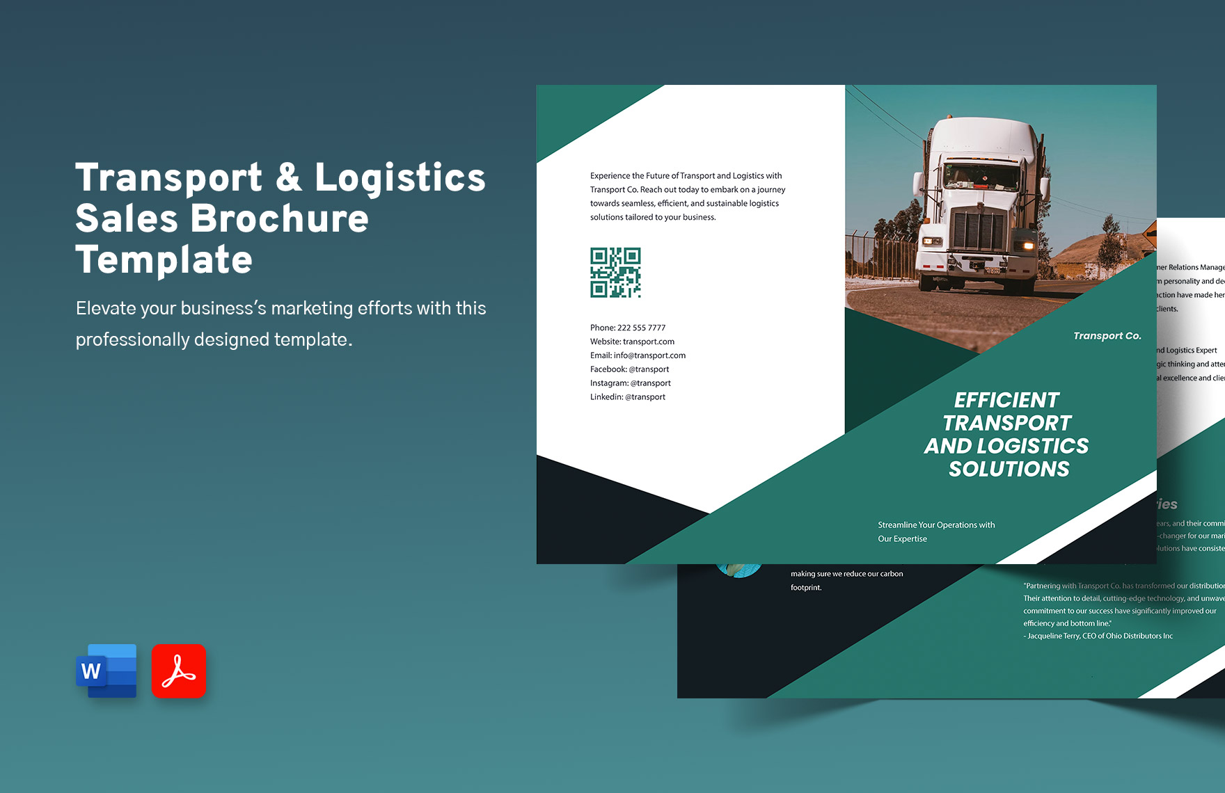 Editable Company Brochure Templates In PDF To Download Editable Company Brochure Templates In PDF To Download