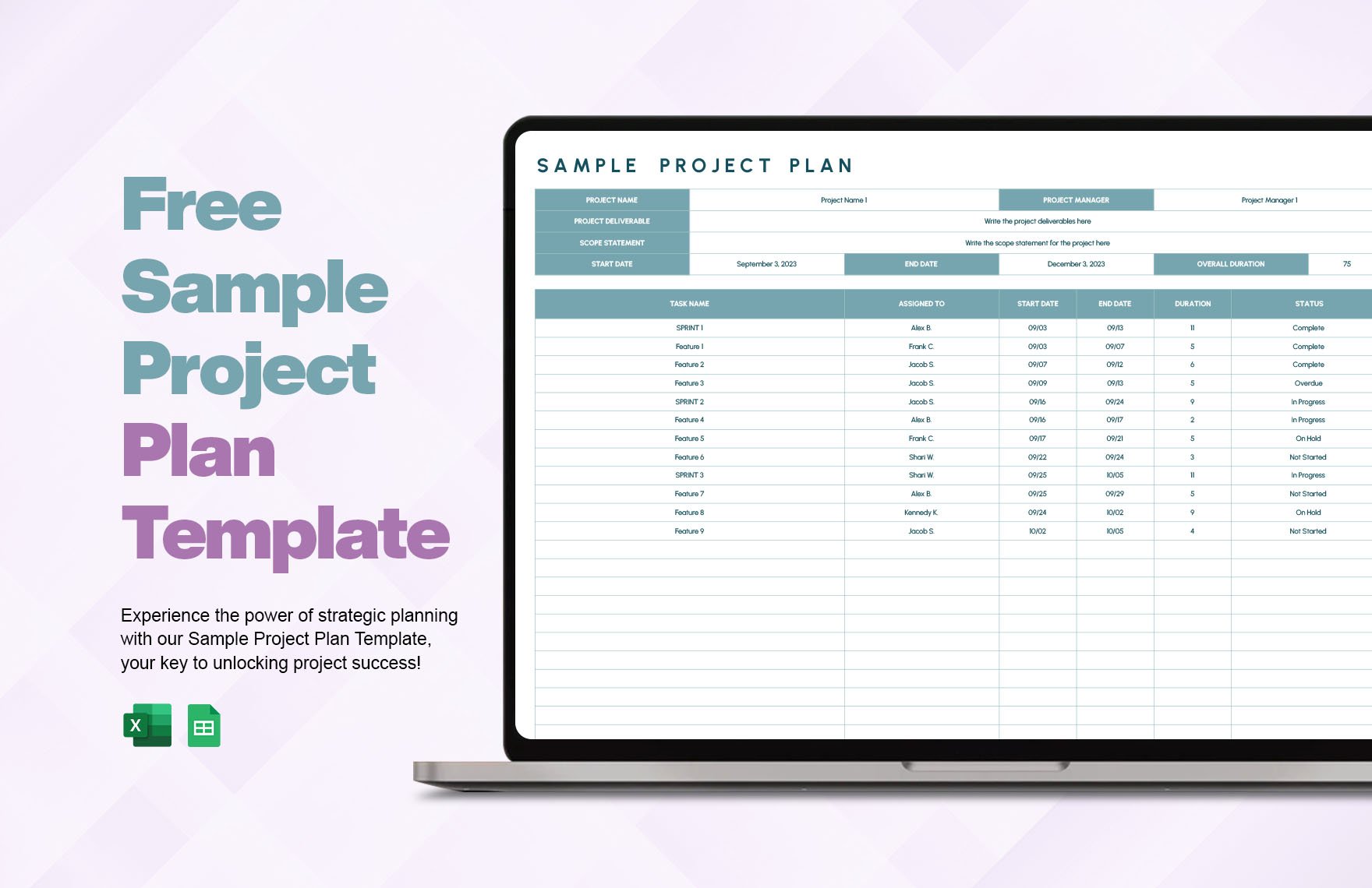 Free Sample Project Plan Template