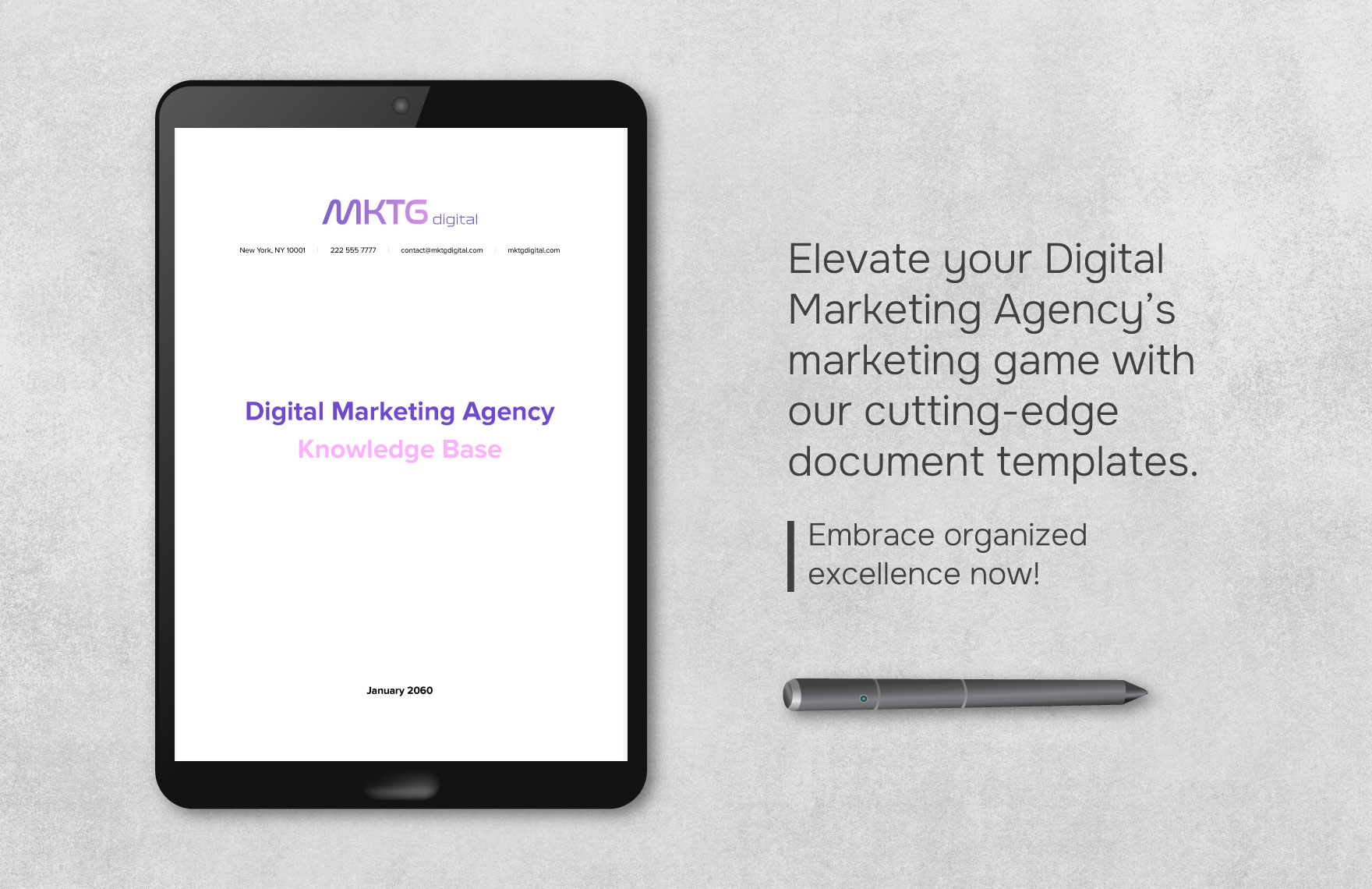 Digital Marketing Agency Knowledge Base Template
