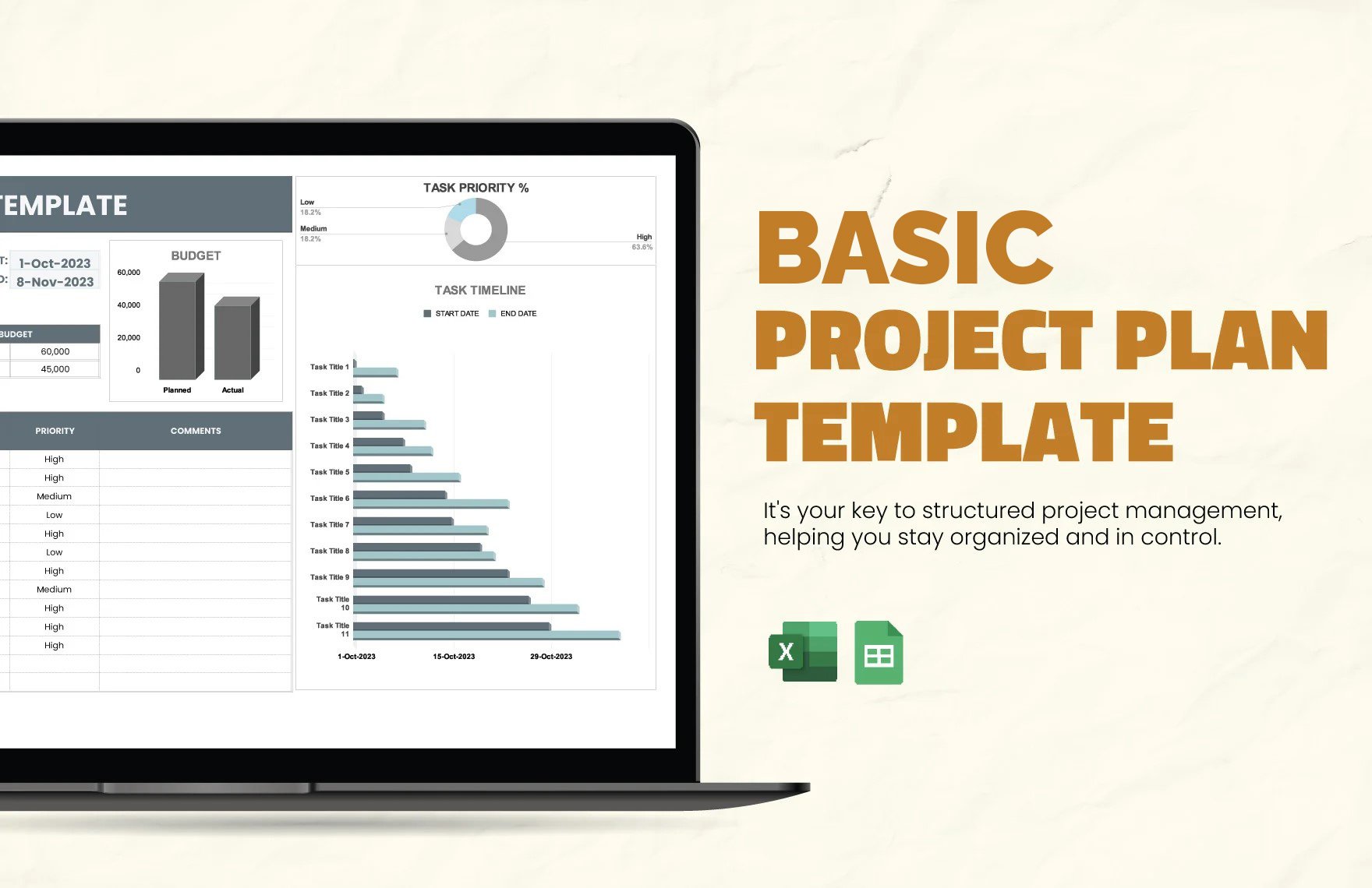 Free Basic Project Plan Template